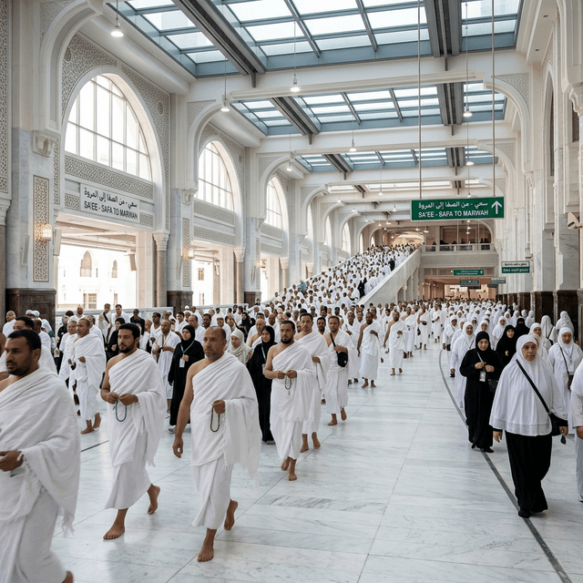 Walking between Safa and Marwah